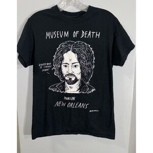 Manson New‎ Orleans Museum of Death black dark tshirt small men's